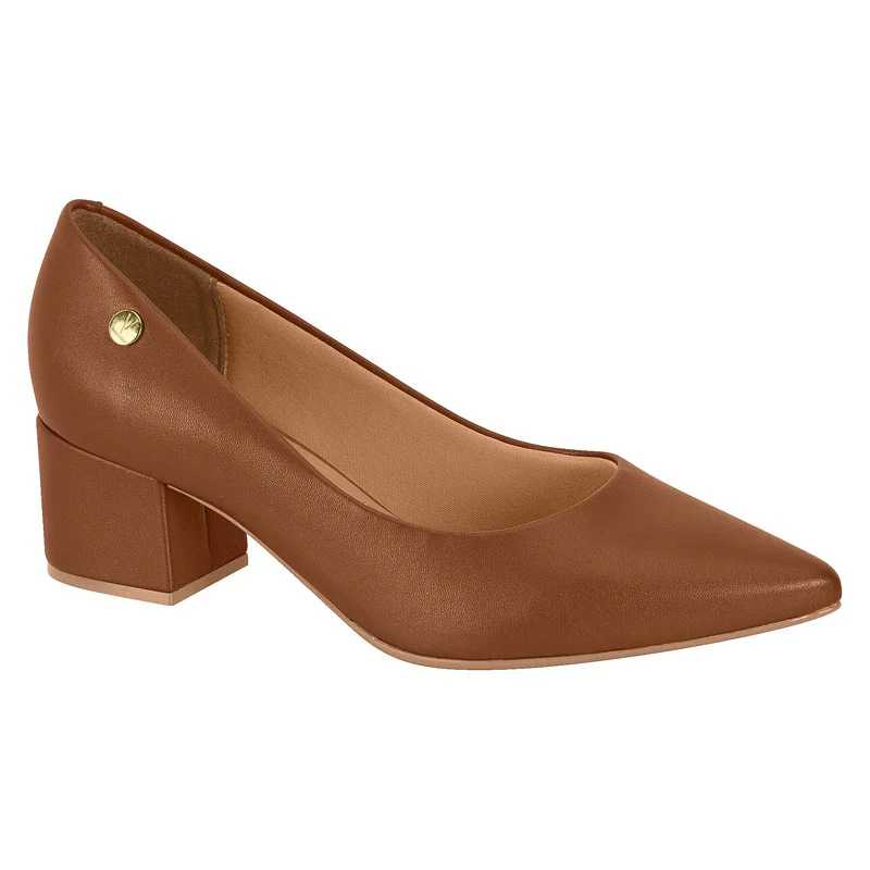 Vizzano 1220-315 Block Heel Pump in Mocha Napa