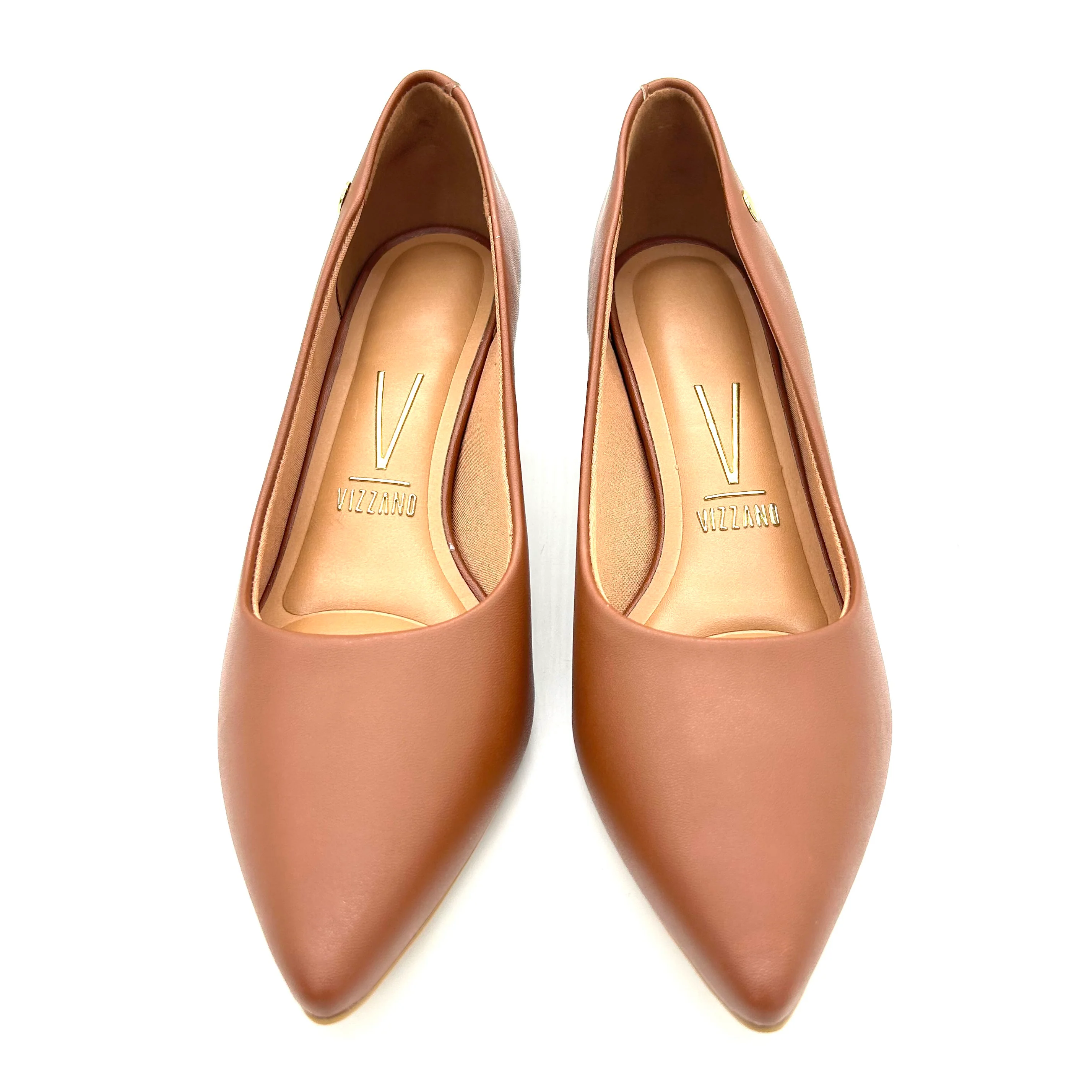 Vizzano 1220-315 Block Heel Pump in Mocha Napa - Image 6